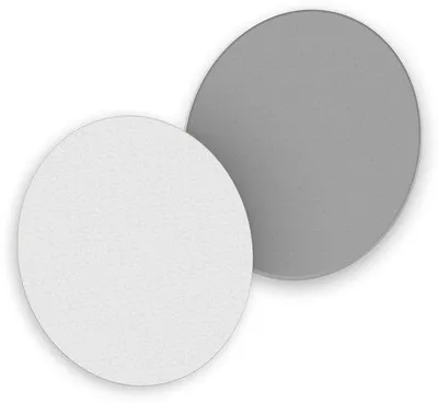 Image de Sous-verres à bière en carton gris et blanc, ronds, Ø 10,7 cm, parfaits pour les fêtes