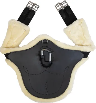 Obrázok produktu pre Kentucky Horsewear Stud Girth Anatomický podbradník z jahňacej kože čierny 130 cm