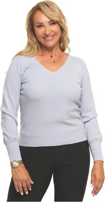 Zdjęcie produktu dla Sweter damski - elegancki sweter, rozmiar S - modny, fioletowy sweter - ciepły sweter