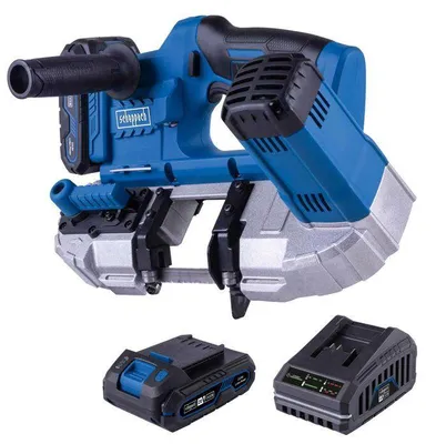 Produktbild von Kabellose Bandsäge für Metall, SCHEPPACH C-MBS635-X, 20V IXES, Set S mit 2Ah Akku und 2,4A Ladegerät