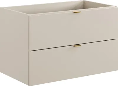 Zdjęcie produktu dla Szafka Pod Umywalkę 80 Cm Kaszmir Mat 2 Szuflady Cichy Domyk