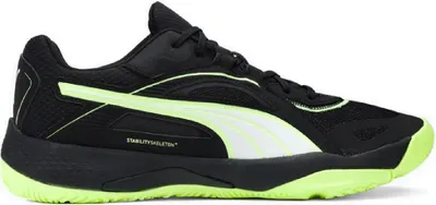 Produktbild von Puma Solarstrike II Indoor Handball Hallenschuhe Sportschuhe schwarz/gelb 106881-01, Schuhgröße:44 EU