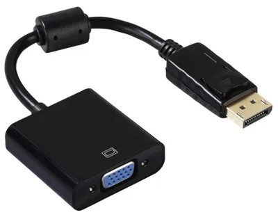 Obrázok produktu pre Hama DisplayPort/VGA, DisplayPort, VGA (D-Sub), Samec, Samica, Zlato, 1920 x 1080 px
