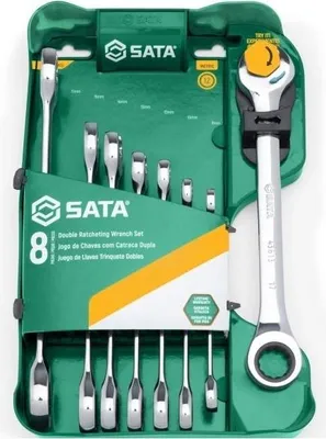 Productafbeelding van SATA 08007A Set van ratel-doppelringsleutels