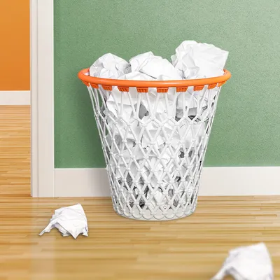 Produktbild von Papierkorb aus Plastik Basketballkorb