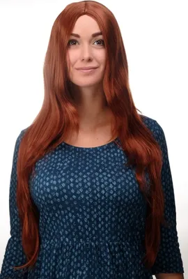Produktbild von WIG ME UP Perücke Kupferrot Mittelscheitel 3217-130