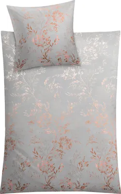 Produktbild von Kleine Wolke Bettwäsche Satin Kate Silbergrau 155 x 220 cm und 80 x 80 cm