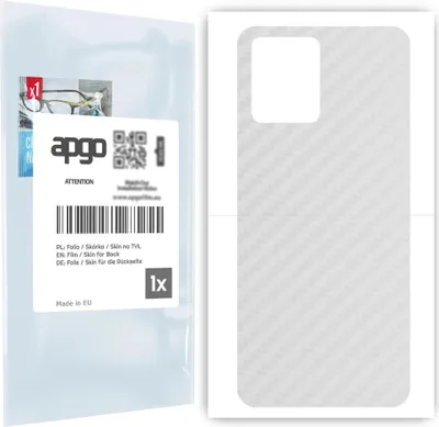 Produktbild von apgo Rückseite Schutzfolie für Realme 8 Pro -  Hinten Schutzfolie Carbon Transparent (durchsichtig), Rückseite Folie schützt vor Kratzern und Fingerabdrücken