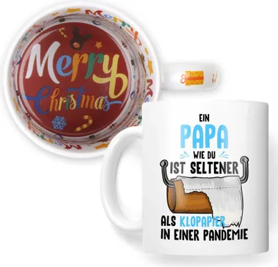 Produktbild von 22Feels Weihnachtsgeschenk Papa Geschenk Vater Tasse Kaffeetasse Männer Haferl Weihnachten
