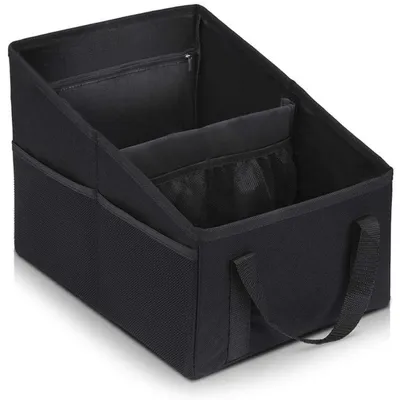Produktbild von Auto Organizer 31x25x25cm zusammenklappbar Aufbewahrungsbox mit Griffen und Netztaschen