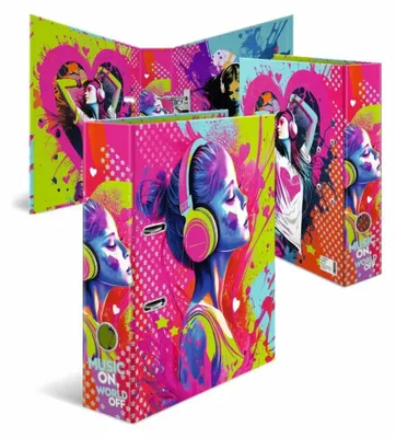 Produktbild von HERMA Ordner A4 Karton Music Girl