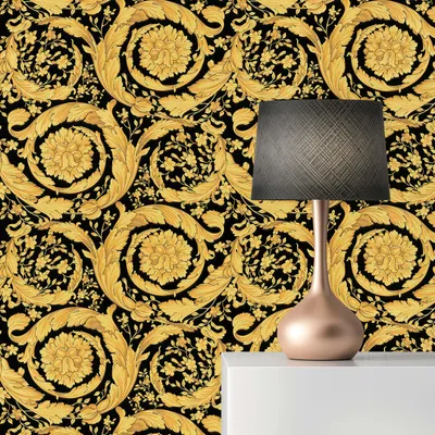 Produktbild von TADESSI Tapete Glamour M1-No.882 Vliestapete Gold Schwarz Designertapete Wohnzimmer Schlafzimmer Küche