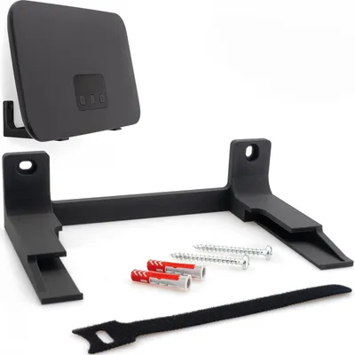 Produktbild von Wandhalterung für Telekom Speedport Smart 4 Plus Router, WLAN-Halterung, Wandhalterung mit Kabelmanagement, inklusive Befestigungsmaterial