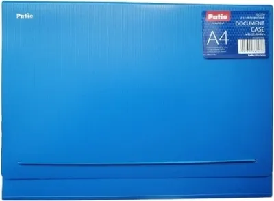 Obrázok produktu pre Teczka z przegródkami A4, niebieska