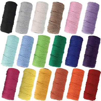 Image de Corde en coton pour macramé, 2 mm x 30 mètres, idéale pour vos créations DIY