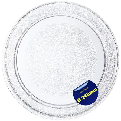 Mikrowellenteller Ø 24,5 cm aus robustem Glas für LG