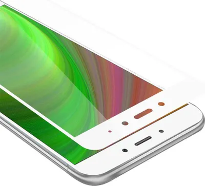 Produktbild von Cadorabo Panzerfolie für Xiaomi RedMi NOTE 4 Schutzfolie in Weiß Vollbild Folie Tempered Display Schutzglas