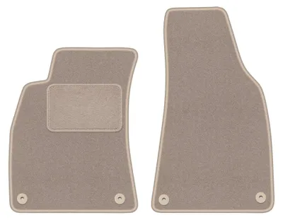 Produktbild von Velours-Fußmatten Vorne für Seat Exeo 2008-2015 (Limousine/Kombi) – 2-tlg, Beige, passgenau – Wielganizator LUX