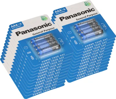 Image de Panasonic AAA Genereal Purpose 1,5V Batterie 96 Stück