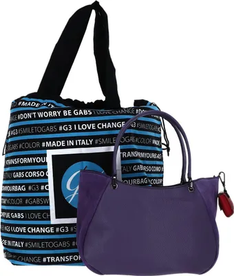 Image de Gabs Cuir sac à épaule sac à main Roberta Ruga Shoulderbag Iris lilas