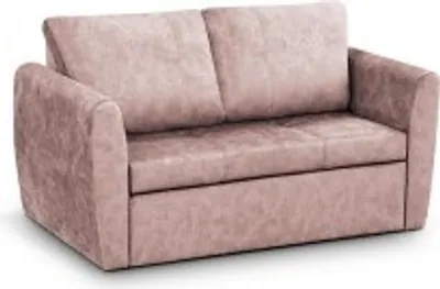 Produktbild von Sofa mit Schlaffunktion und Bettkasten, Couch für Wohnzimmer, Schlafsofa Federkern Sofagarnitur Polstersofa Wohnlandschaft mit Bettfunktion - Sara 120 Lux (Rosa)