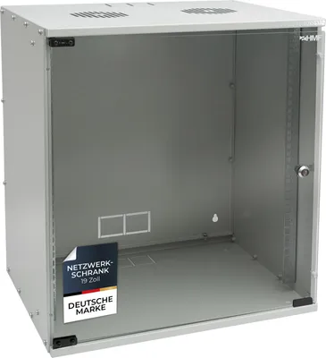 Serverschrank 19 Zoll unmontiert HMF 65700 12 HE Lichtgrau