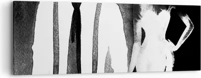 Produktbild von Bild auf Leinwand - Leinwandbild - Frau Mann - 90x30cm - Wand Bild - Wanddeko - Wandbilder - Leinwanddruck - Bilder - Kunstdruck - Wanddekoration - Leinwand bilder - Wandkunst - AB90x30-3748