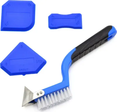 Produktbild von Silikonabstreifer mit Bürste, 4er-Set