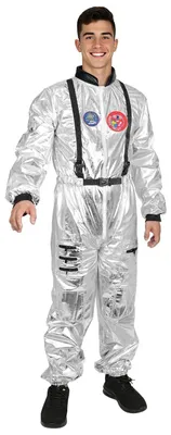 Image de Costume d'astronaute combinaison spatiale - Argent - Unie - S à XL - Halloween