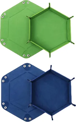 Imagen del producto de Dados plegables, de doble cara, de felpa, 2 unidades, para juegos de rol y D&D