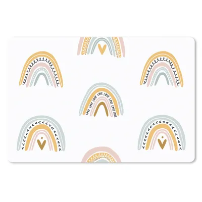 Produktbild von MuchoWow® Mauspad Mousepad Mädchen - Design - Regenbogen - Kind 27x18 cm - Mousepads - Maus Mat - Pad - Mausunterlage - Büroartikel - Desk Matten