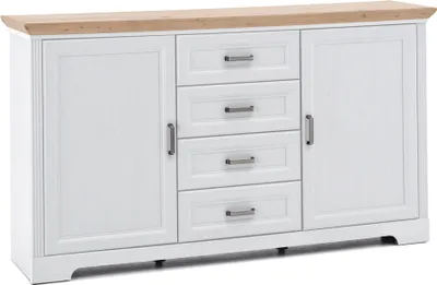 Produktbild von Kommode Pinie weiß mit Eiche JÜLICH-77