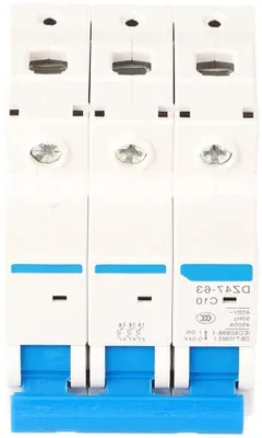 Obrázok produktu pre 3-pólový vypínač 10 A, 400 V, 6/10/16/20 A, ochrana proti nadprúdu
