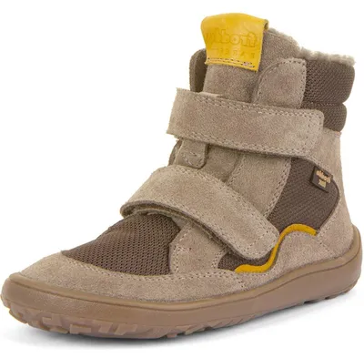 Produktbild von Froddo FroddoTex Barefoot Winter Kinder Wasserdichte Barfußstiefelette Beige/Braun (Beige), G3160247-12