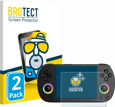 Produktbild von 2x BROTECT Schutzfolie für Anbernic RG40XX H Displayschutz Displayschutzfolie Folie Matt Entspiegelungsfolie