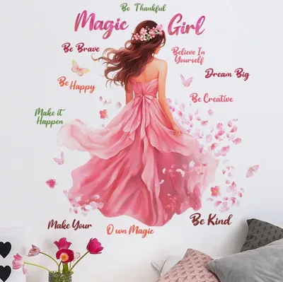 Produktbild von Wandaufkleber Magic Girl für Mädchenzimmer KP34642