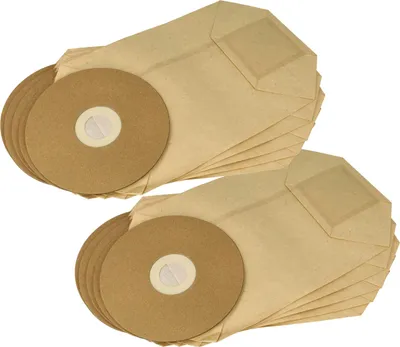 Produktbild von vhbw 10x Staubbeutel Ersatz für Fimap 439719 für Staubsauger - 35,8cm x 23,8cm braun