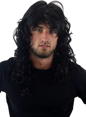Produktbild von WIG ME UP Rocker Perücke lockig schwarz 1B