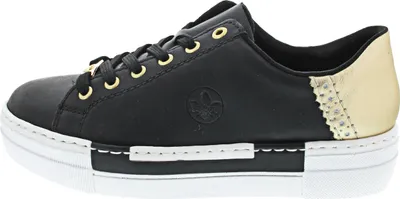 Produktbild von Rieker N4931-00 (38/schwarz/lightgold/schwarz)