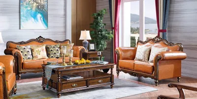 Zdjęcie produktu dla Zestaw do salonu zestaw sofa 3+2 siedzisko sofa tapicerka sofa luksusowe meble pomarańczowy
