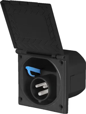 Immagine prodotto di Presa CEE da esterno resistente agli spruzzi 200-240V 16A 3 poli nero
