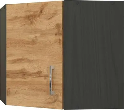 Produktbild von Held Möbel Eckhängeschrank Sorrento BxTxH 60 x 60 x 57 cm eiche hell matt zerlegt Anschlag reversibel 372.6273