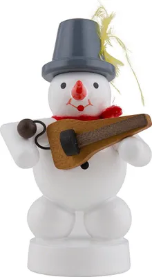 Immagine prodotto di Decorazione natalizia pupazzo di neve con ghironda Altezza 8 cm NUOVO