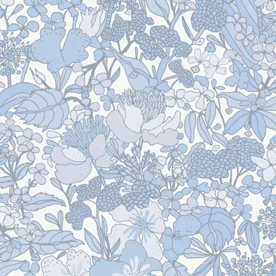 Immagine prodotto di Carta da parati Profhome jungle 377566-GU liscia opaca grigio azzurro bianco 5,33 m2