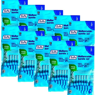 Produktbild von 10x TePe Original Interdentalbürsten - 0,6 mm blau  - 10x 8 Stück