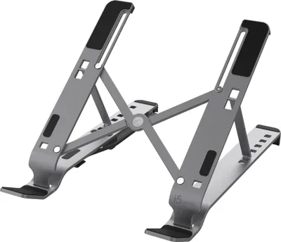 Produktbild von j5create JTS223-N Laptopständer mit USB™-Hub mit 4 Anschlüssen, Grau, USB 3.2 Gen 1 (3.1 Gen 1) Type-C, 65 mm, 25 mm, 275 mm, 382 g