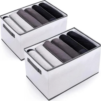 Produktbild von Famanu Lade Organizer – Praktischer Kleiderschrank Organizer – Aufbewahrungssystem für Schubladen