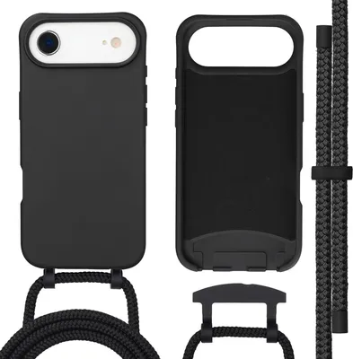 Zdjęcie produktu dla imoshion Kolorowa tylna obudowa z odpinanym paskiem z MagSafe dla Apple iPhone Air – czarna