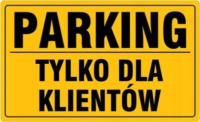 Obrázek produktu pro Informační tabule Parkoviště pro zákazníky