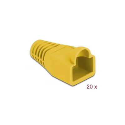 Produktbild von Delock Knickschutztülle für RJ45 Stecker gelb 20 Stück